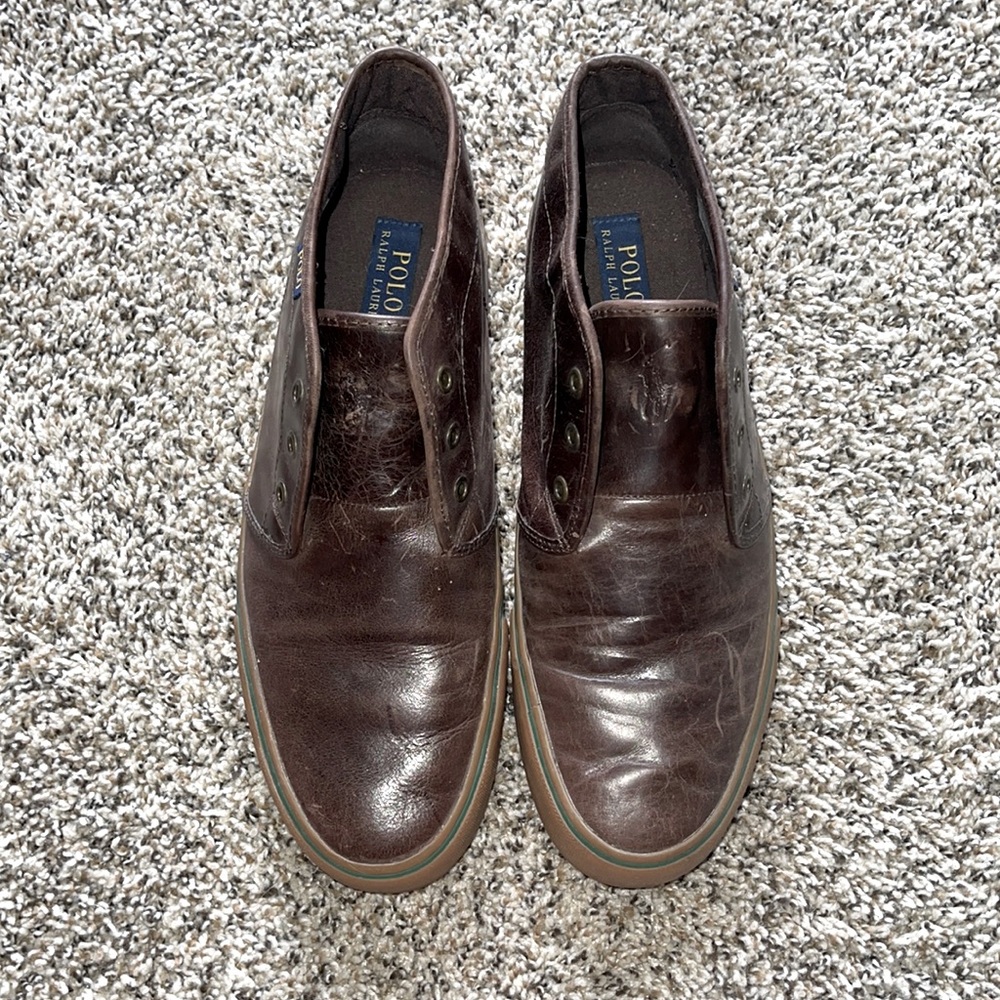 Polo Ralph Lauren Brown Leather Shoes